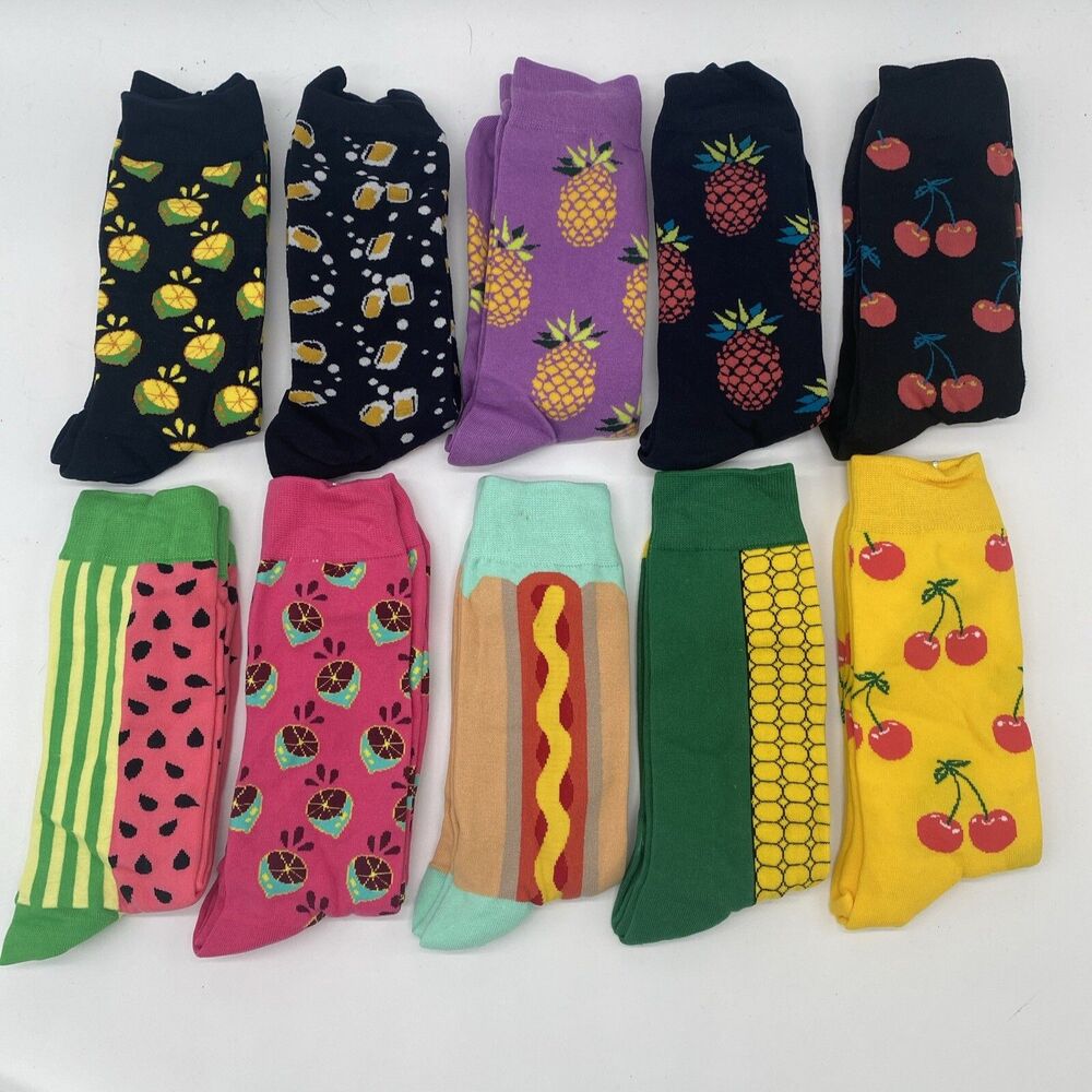 Women's Crew Socks Fancy Funny Casual Combed Cotton 10 Pack Size 7-11 Wecibor
